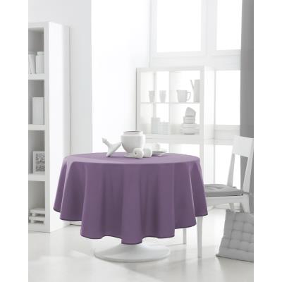 Nappe ronde polyester FAMILY 180cm Figue