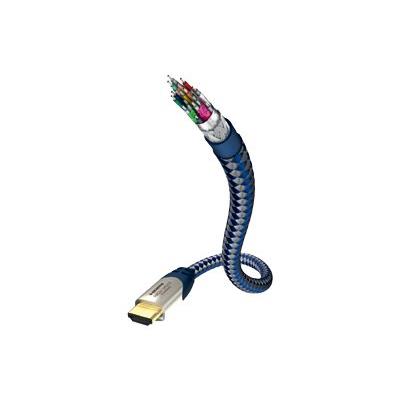 in-akustik Premium High Speed HDMI Cable With Ethernet - HDMI met ethernetkabel - 75 cm