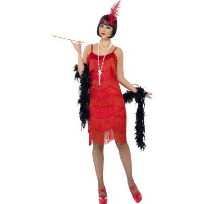 Déguisement années 20 charleston rouge femme Large