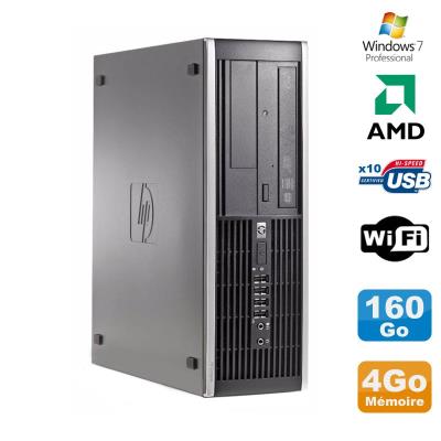Pc hp compaq 6005 pro sff amd 3ghz 4go ddr3 160go sata graveur wifi win 7 pro