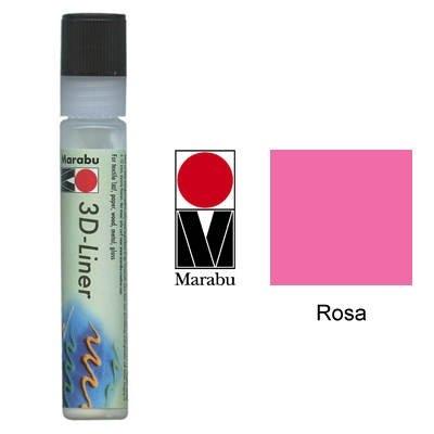 Marabu peinture à relief 3d-liner rose 3d, 25 ml 1803 09 633