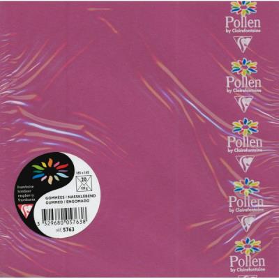 Enveloppe gommées CLAIREFONTAINE format 165x165 lot 2 paquets framboise