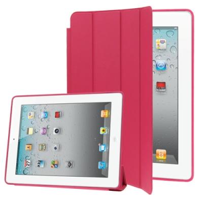Coque Housse Cuir PU Ipad 4 / 3 / 2 (Magenta)