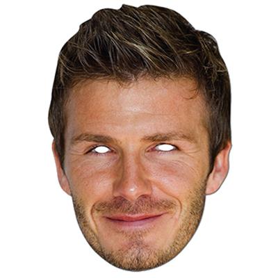 Masque en carton david beckham