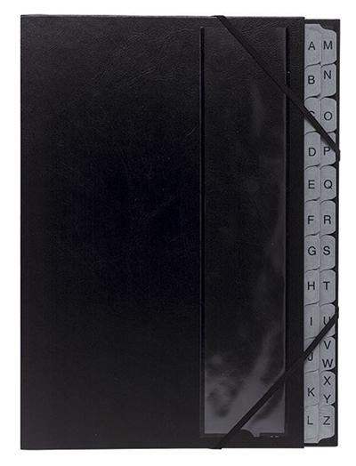 Trieur Exacompta 24 Compartiments Alphabétiques Noir