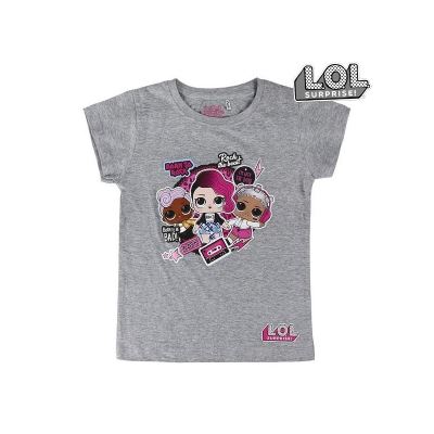 T shirt à manches courtes Enfant LOL Surprise! 74044 Gris (Taille 10 ans)