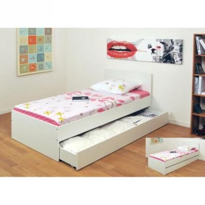 OSLO Lit enfant 1 tiroir 90 x 190 cm blanc