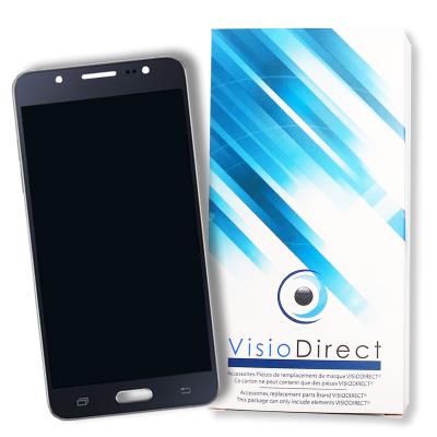 Ecran vitre complet pour Samsung Galaxy J5 2016 SM-J510 noir vitre tactile de téléphone portable + ecran LCD - Visiodirect -