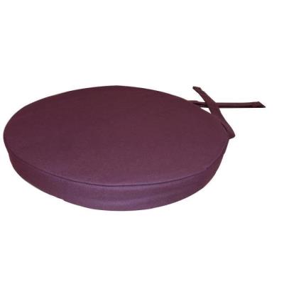 Galette De Chaise Ronde 40X4 Cm Aubergine