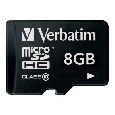 Verbatim - carte mémoire flash - 8 Go - microSDHC