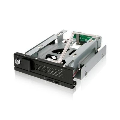 Rack amovible 5,25 sans tiroir icy dock turboswap mb171sp b pour disque dur 3,5 sata mb171sp-b