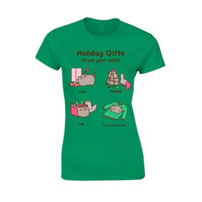 Pusheen T-Shirt femme Holiday Gifts (M)