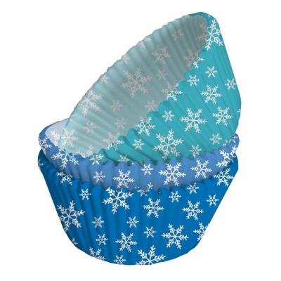 Caissettes à cupcakes Flocons de neige (x75)