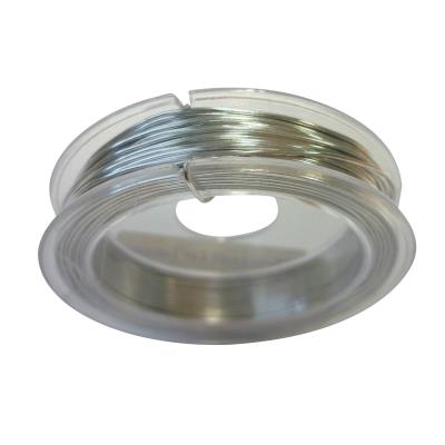 Fil aluminium ultra fin Ø 0,6 mm - 10 m - Argent