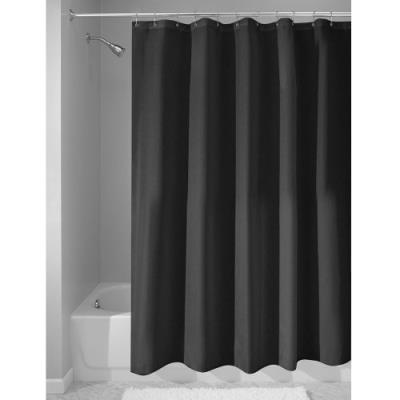 Interdesign 14659eu rideau de douche imperméable antimoisissures polyester noir 180 x 180 cm