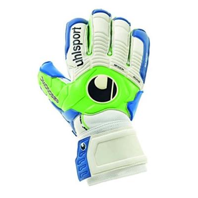 Uhlsport ergonomic aquasoft gants de gardien de but pacific vert fluo blanc taille 10