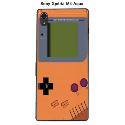 Coque Sony Xpéria M4 Aqua - Game Boy Tangerine