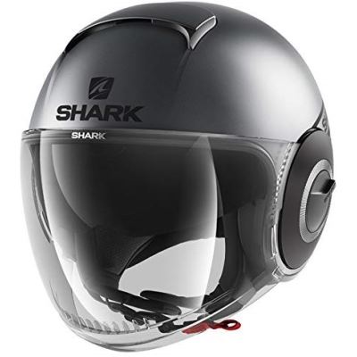 Shark Casque moto NANO STREET NEON MAT AKK, Anthracite, XL