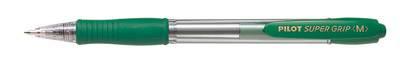 Stylo bille Super Grip rétractable Moyen Vert Pilot