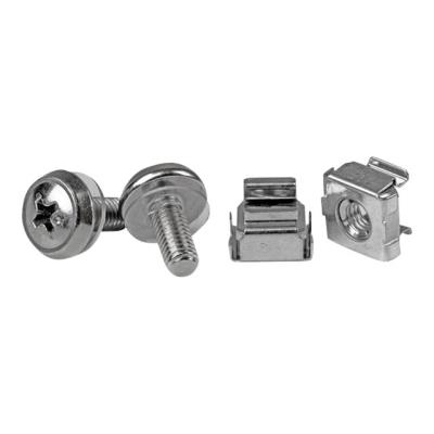 StarTech.com 100 Pkg M5 Mounting Screws & Cage Nuts - schroeven en moeren voor rack