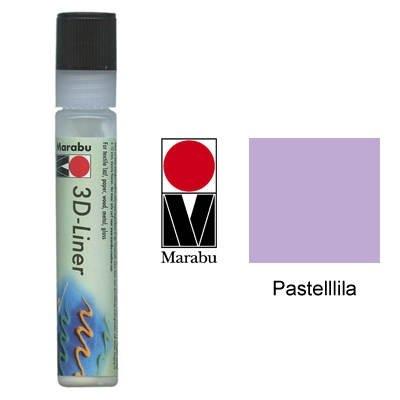 Marabu peinture à relief 3d-liner, lilas pastel 3d, 25 ml 1803 09 635