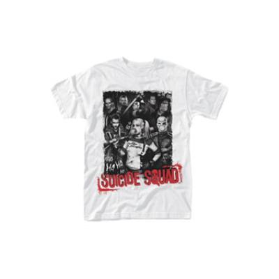 Suicide Squad T-Shirt Pose Red Text (M)