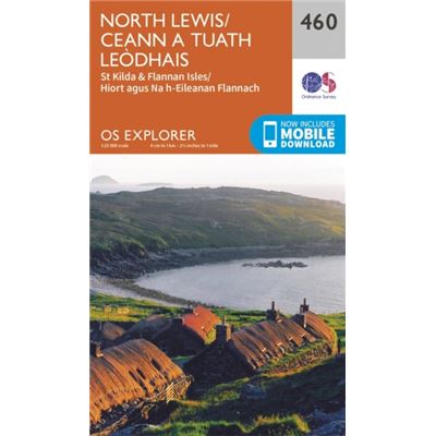 Os Explorer Map (460) North Lewis/Ceann A Tuath Leodhais (Map)