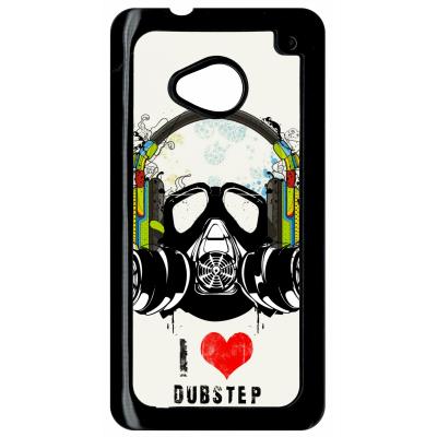 Coque HTC m7 pop art i love dubstep
