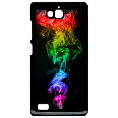 Coque huawei honor 3c et 3c 4g smoke fume arc en ciel