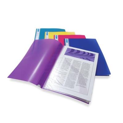 Pqt de 10 Protège-documents Projet 20 Pochettes A4 Couleurs vives Opaques