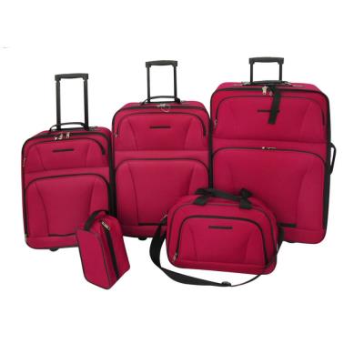vidaXL Set de valises rouges 5 pièces