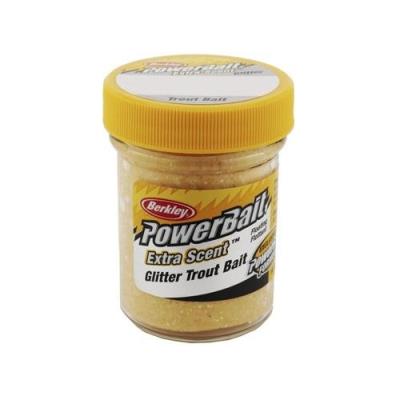 Berkley powerbait select glitter troutbait pâte appât pour pêche à la truite jaune twin pack 50 g