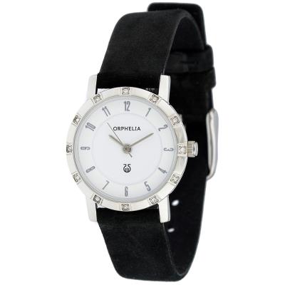 Montre Orphelia Velvet-122-1716-14 en Cuir Noir