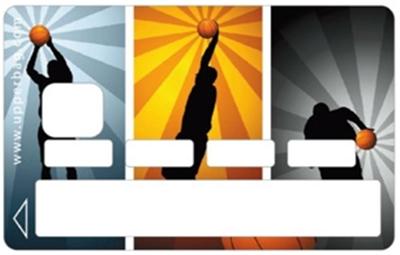 Sticker Carte de Crédit Sport Basket Ball