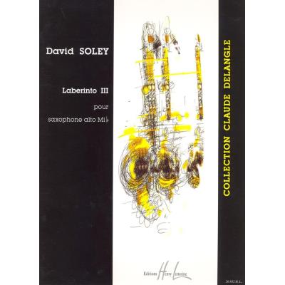 Partitions classique LEMOINE SOLEY DAVID - LABERINTO III - SAXOPHONE Saxophone
