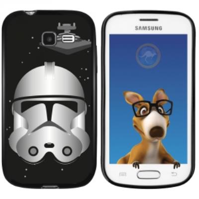Coque Souple en gel noir pour Galaxy Trend Lite avec impression Motifs clone et vaisseau spatial