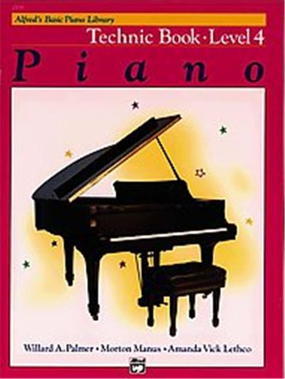 Alfred's Basic Piano Library Piano Course, Technic Book Level 4, Alfred's Basic Piano Library Series