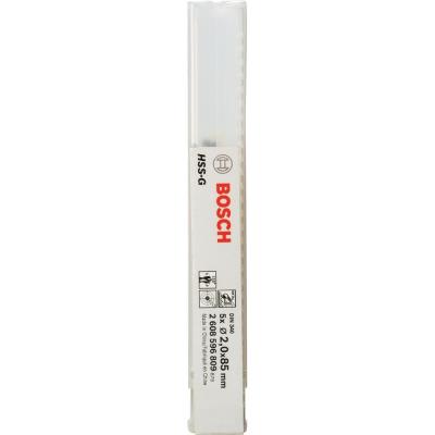 Lot De 5 Forets à Métaux Rectifiés Hss-G Din 340 Série Longue Ø1,5Mm Longueur 70Mm Bosch 2608596808