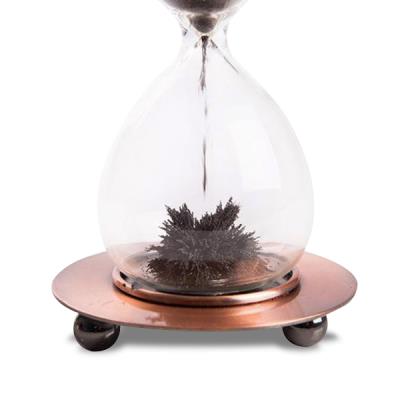 Sablier à sable magnétique socle bois