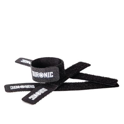 Duronic Pack de 24 serre-câbles en velcro noir avec scratch