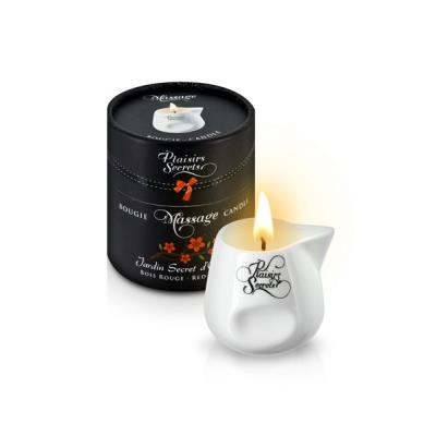 Bougie de Massage Plaisirs Secrets Bois Rouge