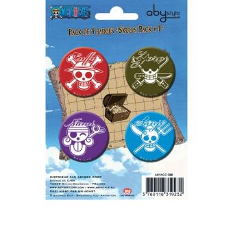 ONE PIECE - Pack de badges - Skulls #1