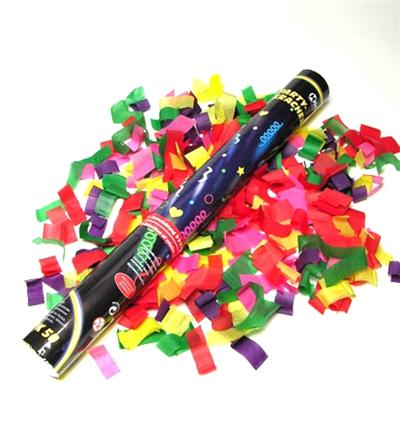 Canon a Confettis multicolores - 50 cm - 2700 Confettis - Mariage et Fetes