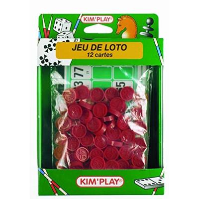 Kim'play - jeu de voyage - loto 12 cartes luxe
