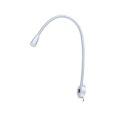 Lampe de chevet murale à col de cygne et port de chargement USB