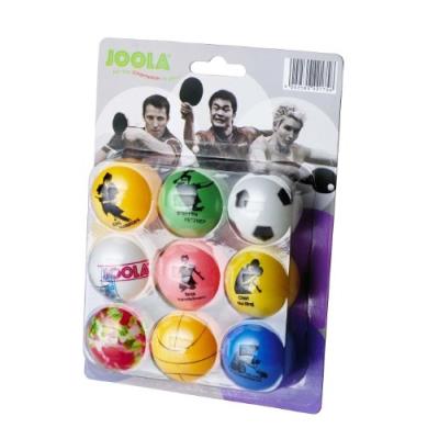 Joola fan balles de tennis de table blister de 9 multicolore