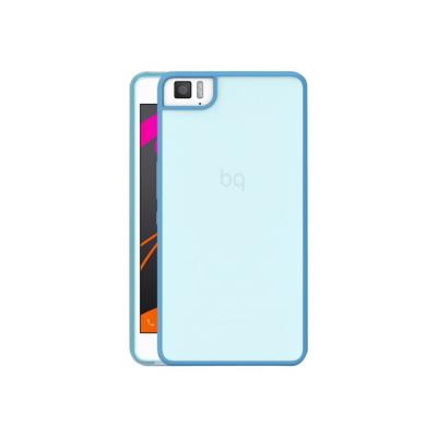 bq Gummy M - Achterzijde behuizing voor mobiele telefoon - thermoplastic polyurethaan (TPU) - blauw - voor Aquaris M5.5