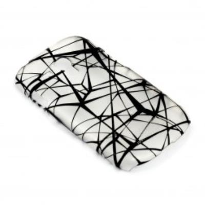 Qiotti edition lignes zack etui pour samsung galaxy s3 mini gt-i8190 noir