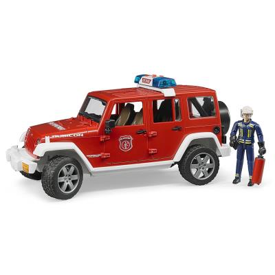 Bruder 02528 Jeep Wrangler Unlimited Rubicon véhicule de pompier avec figurine