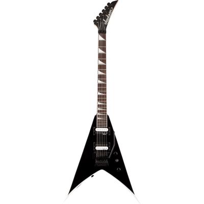 Guitares électriques JACKSON JS32 KING V BLACK/WHITE BEVELS Métal - moderne